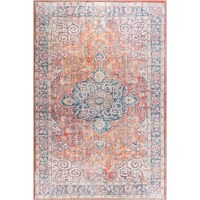 Covor Blues Vintage 418, portocaliu si albastru, 210x310 cm - 1