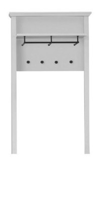 Cuier BRANDSON, alb, 81x27x150 cm - 1