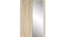 Cuier cu oglinda TIPS, stejar sonoma, 83,2x21,6x153 cm