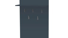 Cuier MARA II, de perete, antracit, 70x22x100 cm