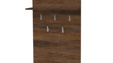 Cuier MARA II, de perete, nuc oregon, 70x22x100 cm