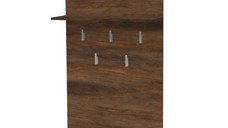 Cuier MARA II, de perete, nuc oregon, 70x22x100 cm