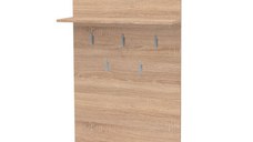 Cuier MARA II, de perete, sonoma deschis, 70x22x100 cm