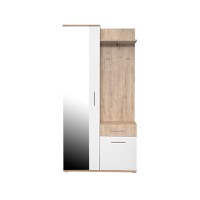 Cuier ROMA, sherwood + alb, 97x30x194 cm - 1