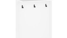 Cuier suspendat VIGO, alb + stejar wotan, 92,6x24,5x132,2 cm