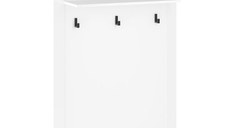 Cuier suspendat VIGO, alb + stejar wotan, 92,6x24,5x132,2 cm