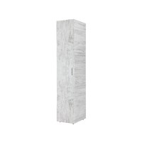 Dulap ALMA, 1 usa, 5 rafturi, pin antichizat, 40x52x203 cm - 1