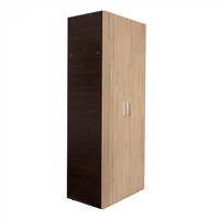 Dulap ALMA 2 usi, 5 rafturi, corp sonoma inchis, fronturi sonoma deschis, 80x52x203 cm - 1