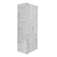Dulap ALMA 2 usi, 5 rafturi, pin antichizat, 80x52x203 cm - 1
