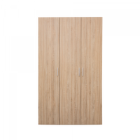 Dulap ALMA L, 3 usi, 6 rafturi, bara de haine, sonoma, 120x52x203 cm - 1