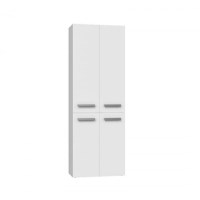 Dulap baie ADINO, 4 usi, alb, 60x30x174 cm - 1