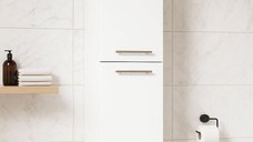 Dulap baie seria 017, 2 usi, alb, 35x31.6x170 cm