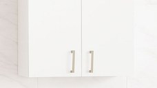 Dulap baie suspendat PROFI, 2 usi, alb, 55x21.5x68 cm