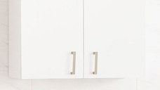 Dulap baie suspendat PROFI, 2 usi, alb, 65x21.5x68 cm