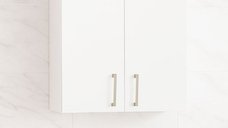 Dulap baie suspendat PROFI, 2 usi, montat, alb, 45x21.5x68 cm