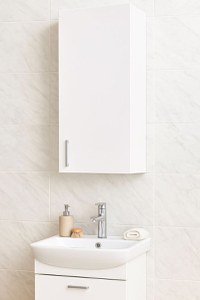 Dulap baie suspendat PROMO, 1 usa, alb, 30x21.5x68 cm - 1