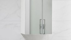 Dulap baie suspendat PROMO, 1 usa, oglinda, alb, 30x21.5x68 cm
