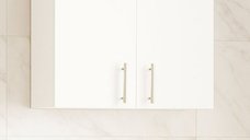 Dulap baie suspendat VERONA, front MDF, 2 usi, alb, 70x21.5x68 cm