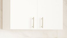 Dulap baie suspendat VERONA, front MDF, 2 usi, alb, 80x21.5x68 cm