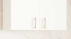 Dulap baie suspendat VERONA, front MDF, 2 usi, alb, 80x21.5x68 cm