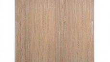 Dulap CORFU 01, usi glisante, corp alb + usi sonoma, 200x60x200 cm
