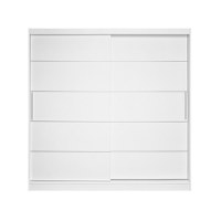 Dulap CORFU 03, usi glisante, alb, 200x60x200 cm - 1