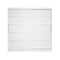 Dulap CORFU 03, usi glisante, alb, 200x60x200 cm - 1