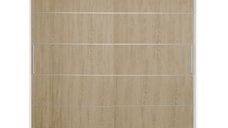 Dulap CORFU 03, usi glisante, corp alb + usi somona, 200x60x200 cm