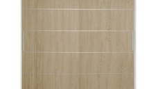 Dulap CORFU 03, usi glisante, corp alb + usi somona, 200x60x200 cm