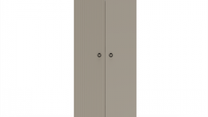 Dulap DOMINICA, 2 usi, taupe + stejar silverjack, 70x41x199 cm