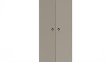 Dulap DOMINICA, 2 usi, taupe + stejar silverjack, 70x41x199 cm