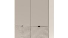 Dulap EVO, 2 usi, casmir + stejar castello, 123,2x54,9x194,5 cm
