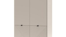 Dulap EVO, 2 usi, casmir + stejar castello, 123,2x54,9x194,5 cm