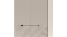Dulap EVO, 2 usi, casmir + stejar castello, 123,2x54,9x194,5 cm