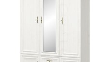 Dulap IRYS, 5 usi, 2 sertare, cu oglinda, pin anderson, 145,1x62,2x212 cm