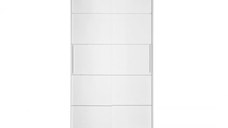 Dulap KOSS 03, cu usi glisante, alb, 100x60x200 cm