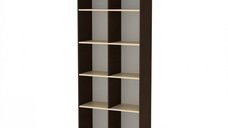 Dulap KSC-2, 10 rafturi, wenge + mesteacan, 83x36x205 cm