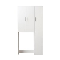 Dulap masina de spalat GRAND XL, 3 usi, alb, 97x30x190 cm - 1