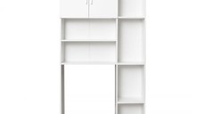 Dulap masina de spalat XL, 2 usi, alb, 97x30x190 cm
