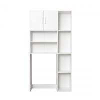 Dulap masina de spalat XL, 2 usi, alb, 97x30x190 cm - 1