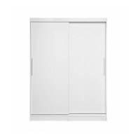 Dulap RODOS 01, usi glisante, alb, 150x60x200 cm - 1