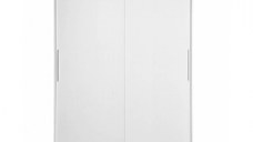 Dulap RODOS 01, usi glisante, alb, 150x60x200 cm