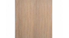 Dulap RODOS 01, usi glisante, corp alb + usi sonoma, 150x60x200 cm