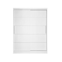Dulap RODOS 03, usi glisante, alb, 150x60x200 cm - 1