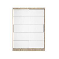 Dulap RODOS 03, usi glisante, corp somona + usi alb, 150x60x200 cm - 1