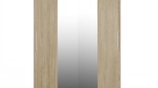 Dulap RODOS 04, usi glisante si oglinda, sonoma, 150x60x200 cm