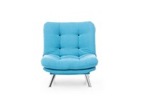 Fotoliu extensibil MISA, turcoaz, 88x105x90 cm - 1