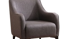 Fotoliu fix BELISSIMO, gri inchis, 94x77x87 cm