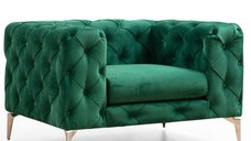 Fotoliu fix COMO, verde, 108x70x90 cm