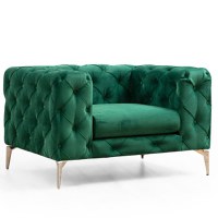 Fotoliu fix COMO, verde, 108x70x90 cm - 1